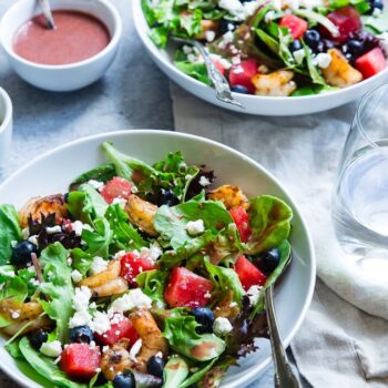 vegetable salad on white ceramic bowl
