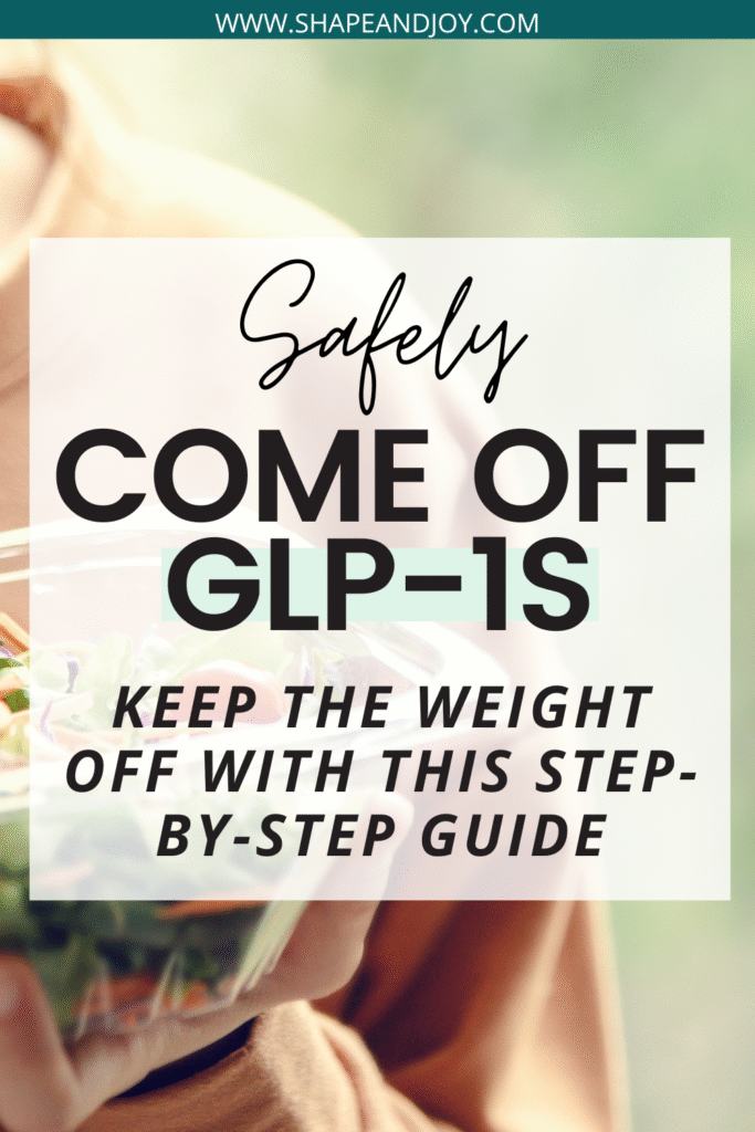 COME OFF GLP-1'S