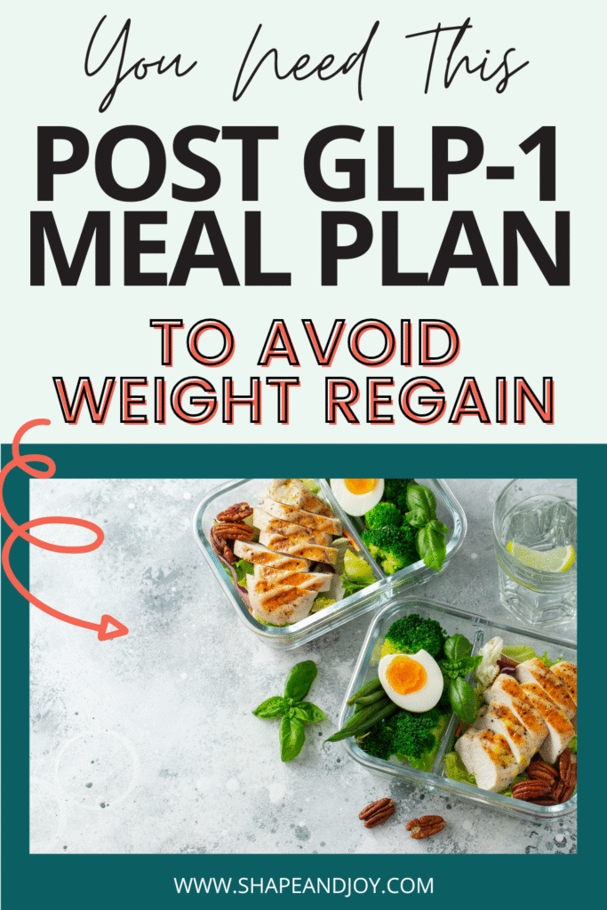 Post-GLP-1 Meal Plan