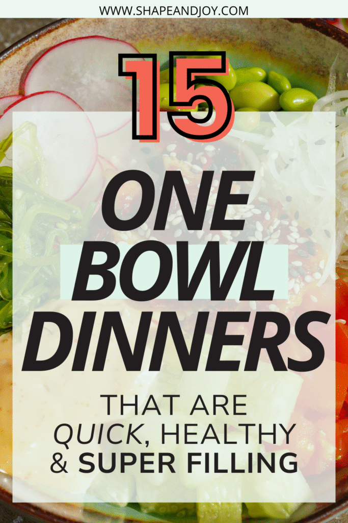one-bowl dinners