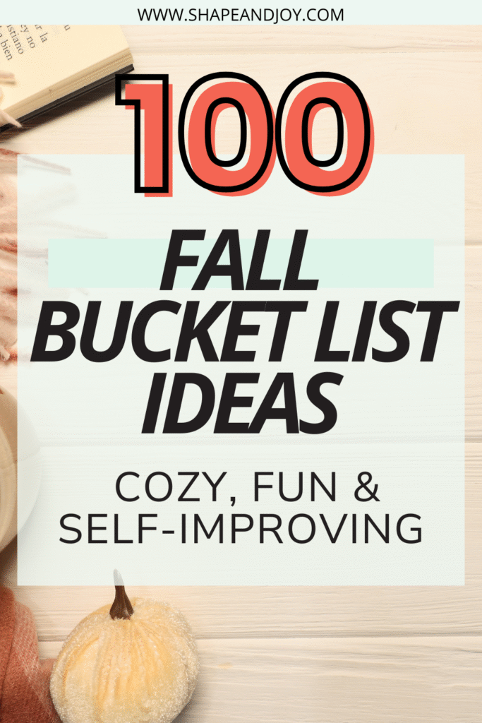 FALL BUCKET LIST