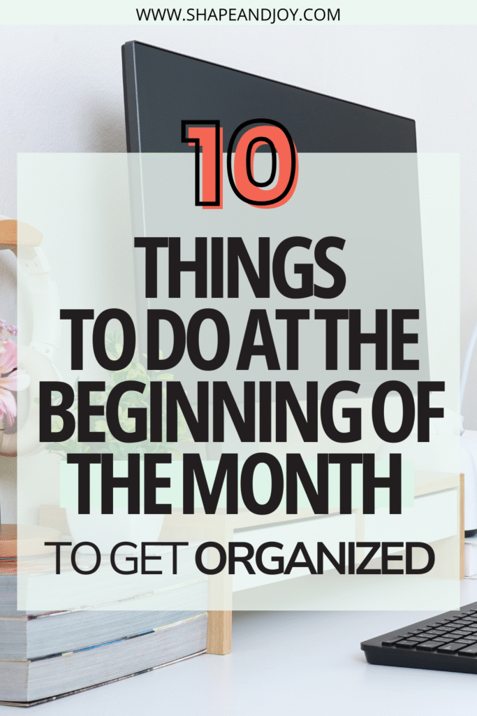 beginning of the month