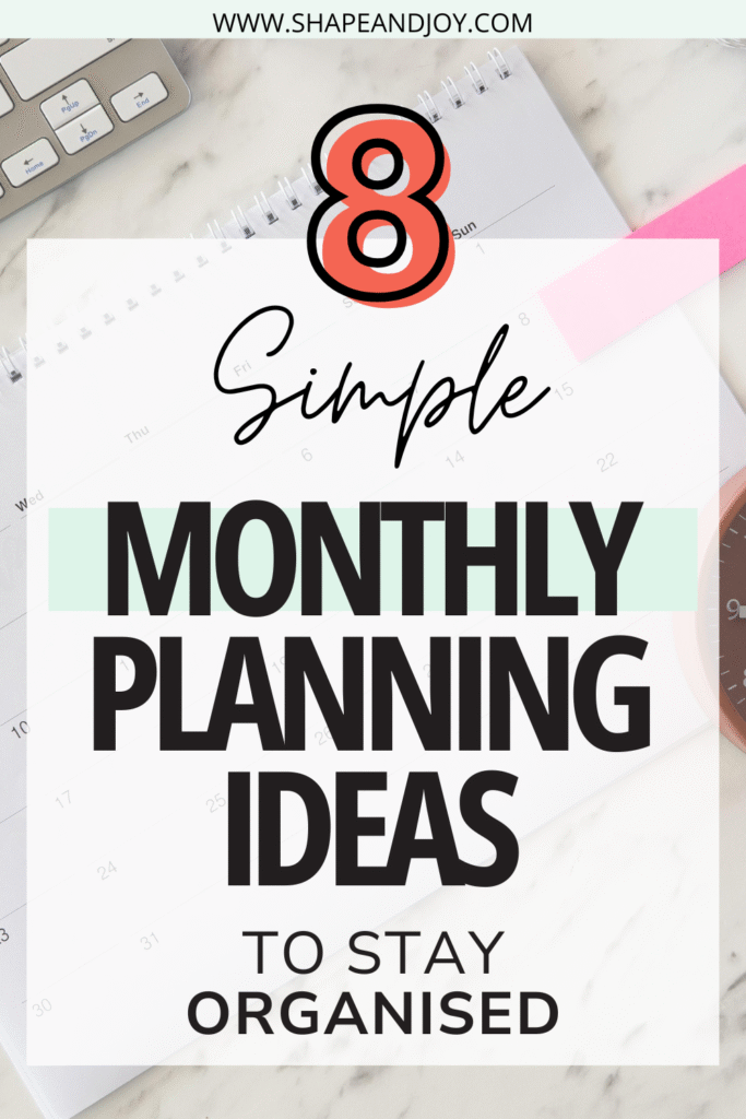 monthly planning
