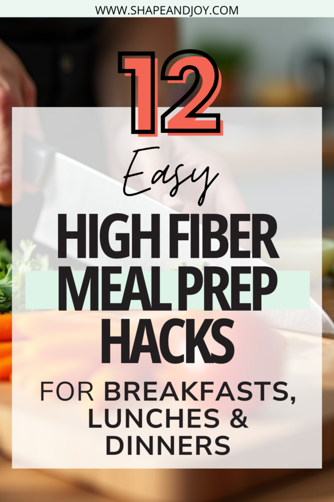 High fiber meal prep