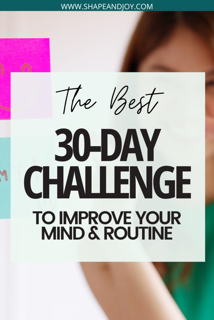 self improvement challenge