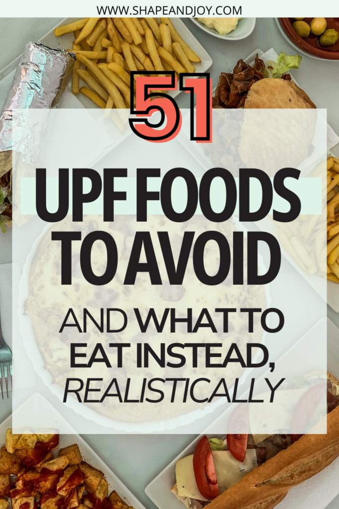 PROCESSED FOODS LIST